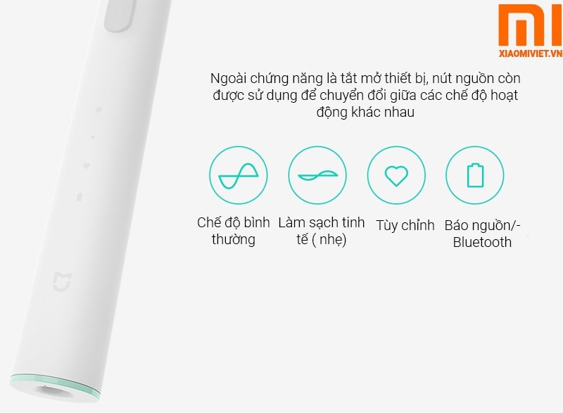 Bàn Chải Đánh Răng Điện Xiaomi Mi Electric chọn một trong ba chế độ