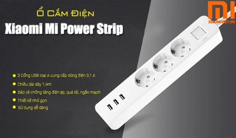 ổ cắm điện xiaomi mi power strip