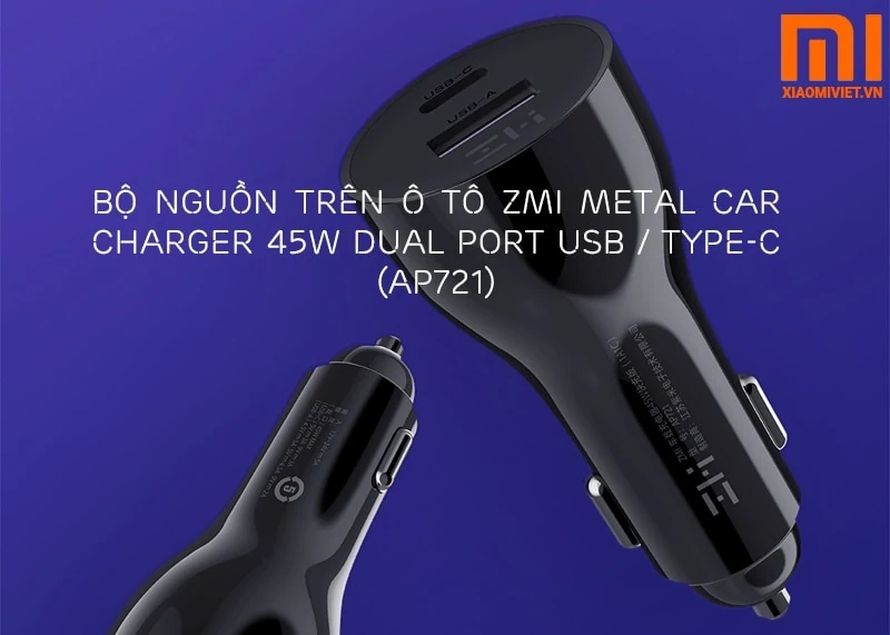 tẩu sạc nhanh trên oto zmi