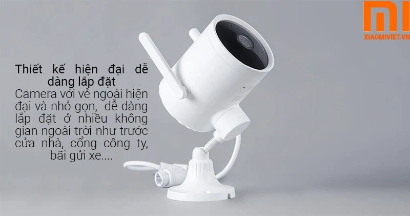 Camera Imilab EC3 PTZ 2K - Camera Giám Sát Ngoài Trời - Bản Quốc Tế thiết kế bên ngoài camera