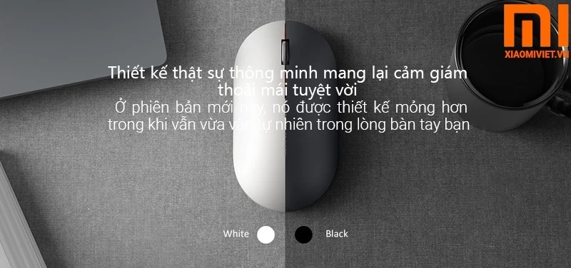 thiết kế của chuột xiaomi không dây