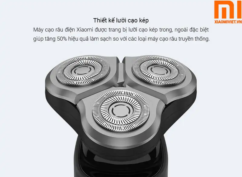 thiết kế lưỡi dạo cạo thay thế Xiaomi S500