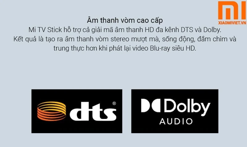 Xiaomi Mi TV Stick Android TV hình ảnh và âm thanh sống động