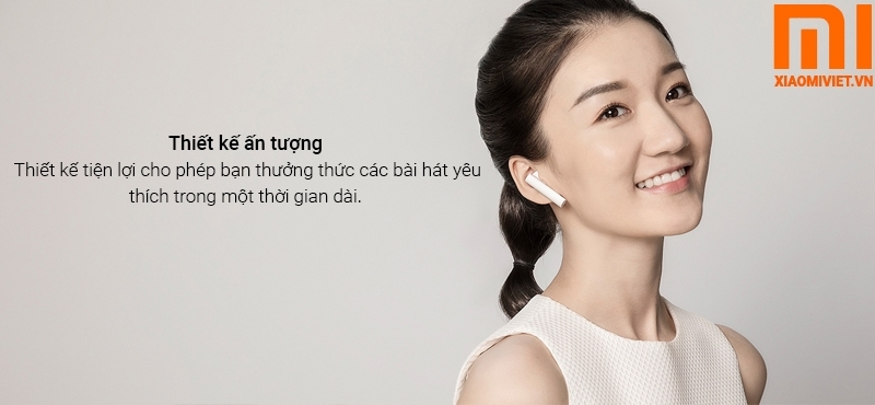 Tai Nghe Không Dây Mi True Wireless Earphones 2 thiết kế ấn tượng