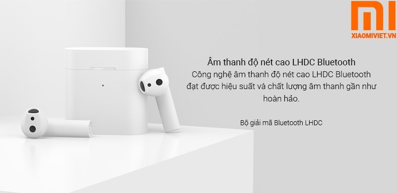 Tai Nghe Không Dây Mi True Wireless Earphones 2 âm thanh có độ nét cao, âm bass mạnh mẽ