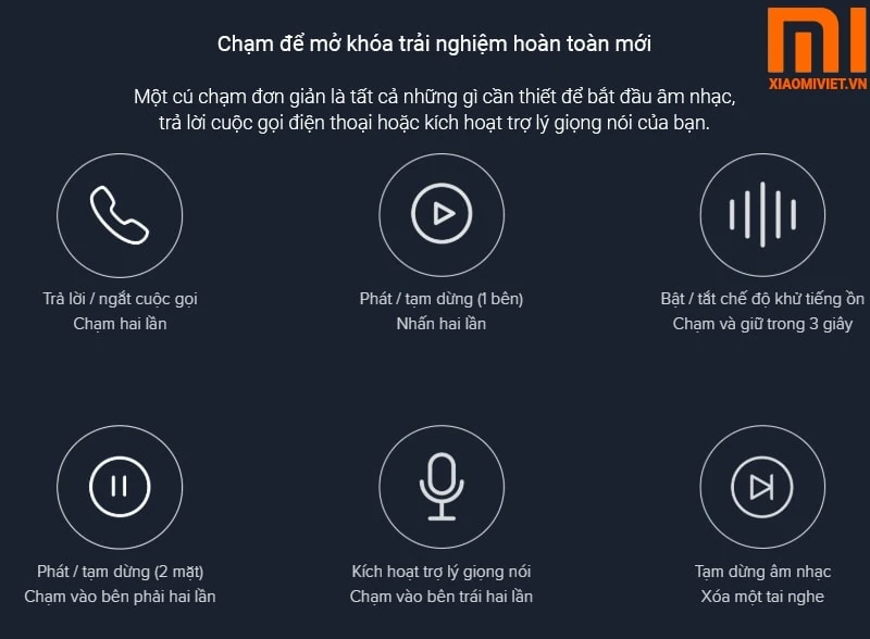 chạm để điều khiển thông minh