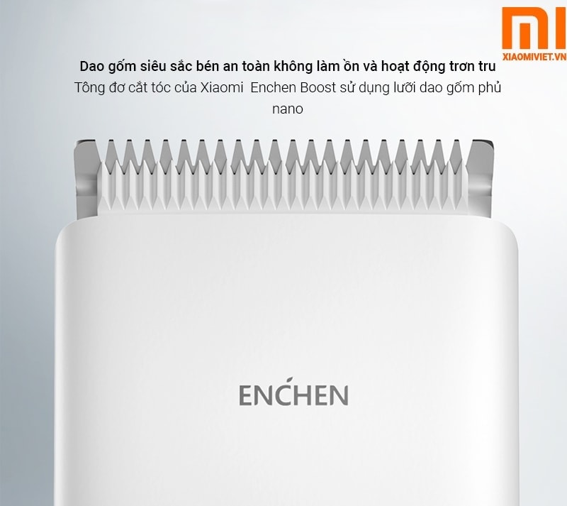 Tông đơ điện cắt tóc ENCHEN BOOST lưỡi dao phủ gốm nano