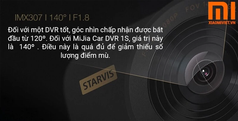 góc quay rộng 140 độ