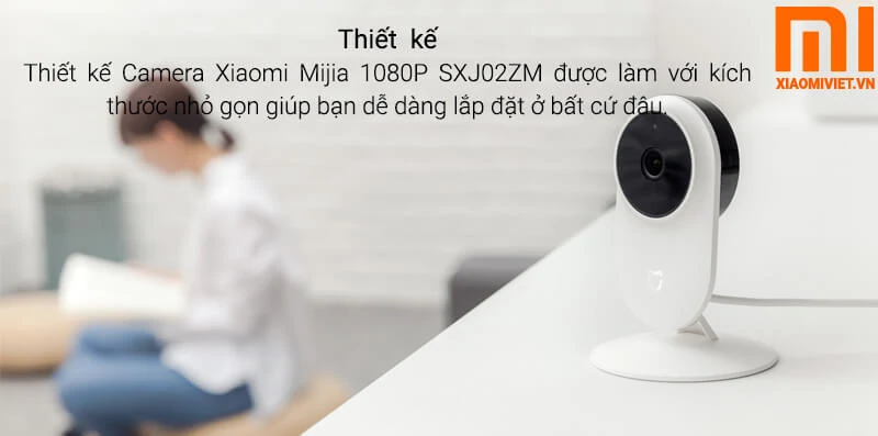 thiết kế nhỏ gọn của camera Xiaomi 1080p