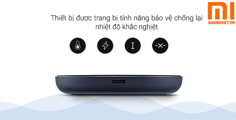 Bộ Sạc Không Dây Xiaomi Mi Wireless Charging Pad 10W bảo vệ nhiều vấn đề