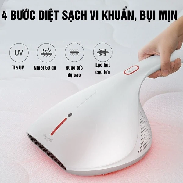 4 bước diệt khuẩn hiệu quả của thiết bị hút bụi Xiaomi Deerma CM800