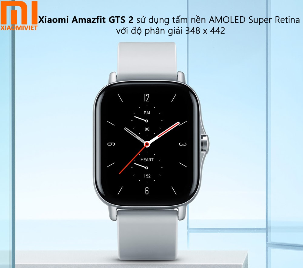 GTS 2X sử dụng tấm nền AMOLED Super Retina với độ phân giải 348 x 442