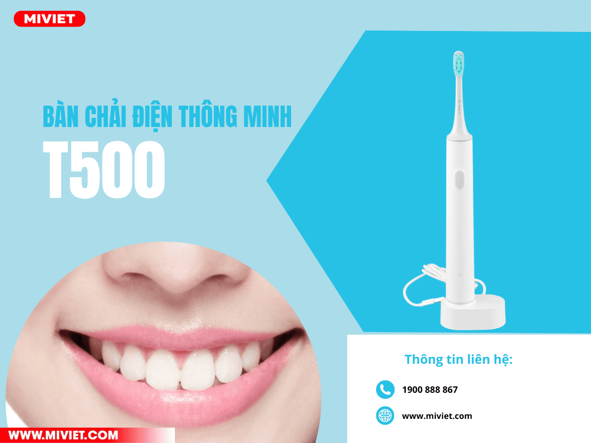 Bàn chải thông minh Mi Smart Electric Toothbrush T500 Bàn chải thông minh Mi smart Electric Toothbrush T500