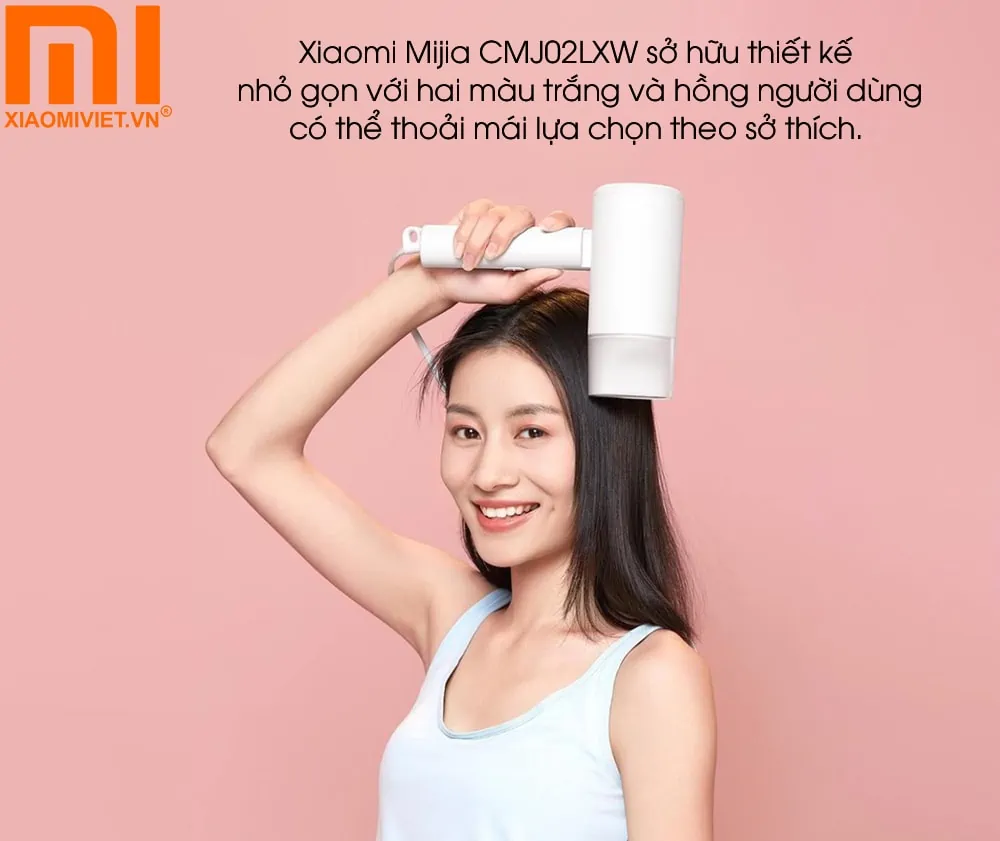 Máy sấy tóc bổ sung ion âm Xiaomi Mijia Xiaomi Mijia CMJ02LXW sở hữu thiết kế nhỏ gọn