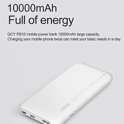 Pin sạc dự phòng QCY PB10 10000 mAh Pin sạc dự phòng QCY PB10 10000 mAh (1)