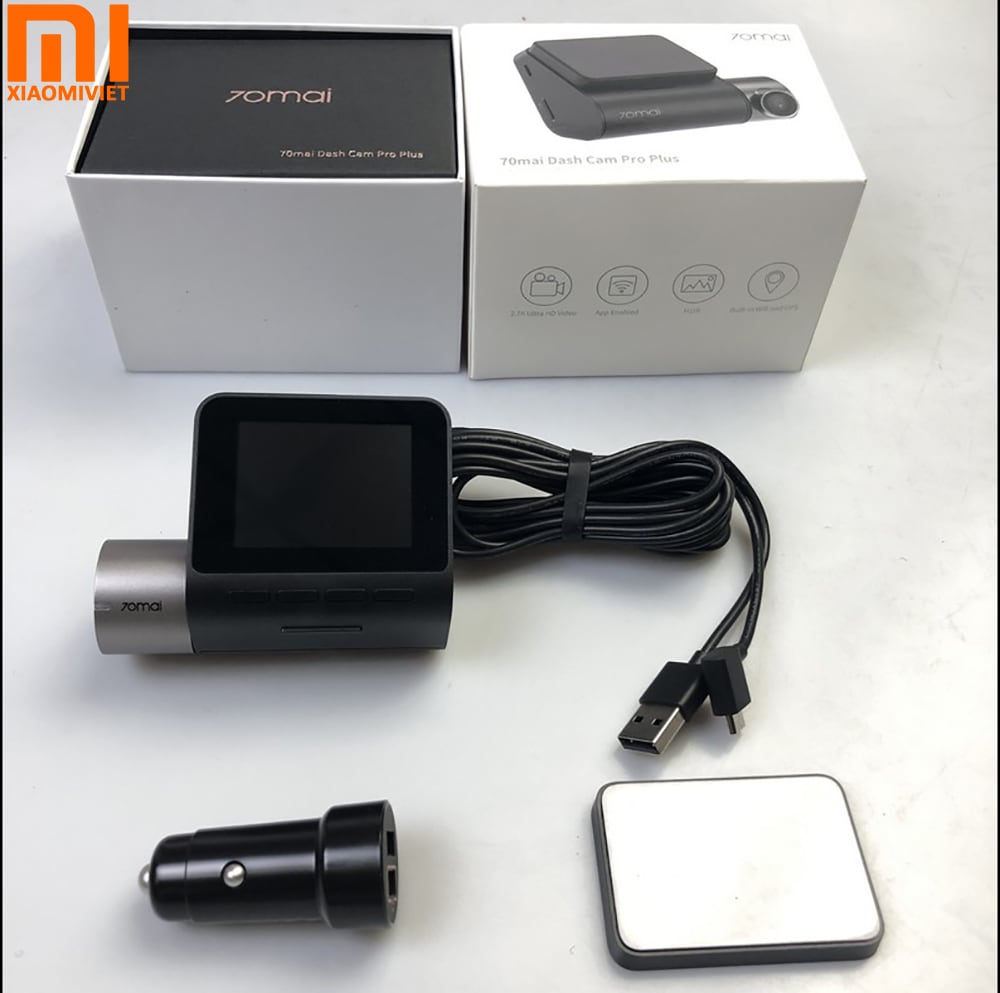 Camera hành trình 70mai Dash Cam Pro Plus A500 chuẩn 2K - Bản quốc tế Bộ sản phẩm đầy đủ Camera hành trình Xiaomi 70mai Dash Cam Pro Plus (A500) chuẩn 2K