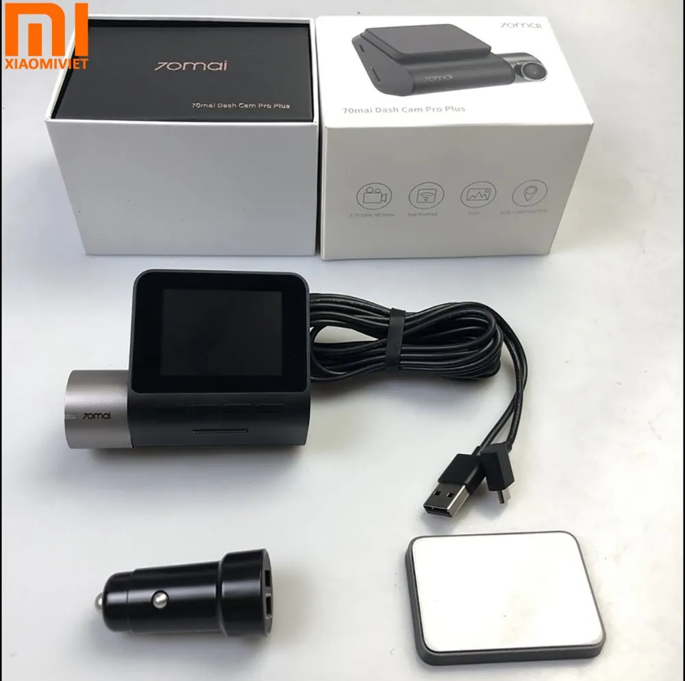 Camera hành trình 70mai Dash Cam Pro Plus A500 chuẩn 2K - Bản quốc tế Bộ sản phẩm đầy đủ Camera hành trình Xiaomi 70mai Dash Cam Pro Plus (A500) chuẩn 2K