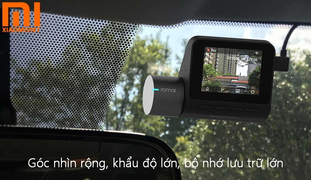 Camera hành trình 70mai Dash Cam Pro Plus A500 chuẩn 2K - Bản quốc tế Góc nhìn rộng, khẩu độ lớn, bộ nhớ lưu trữ lớn