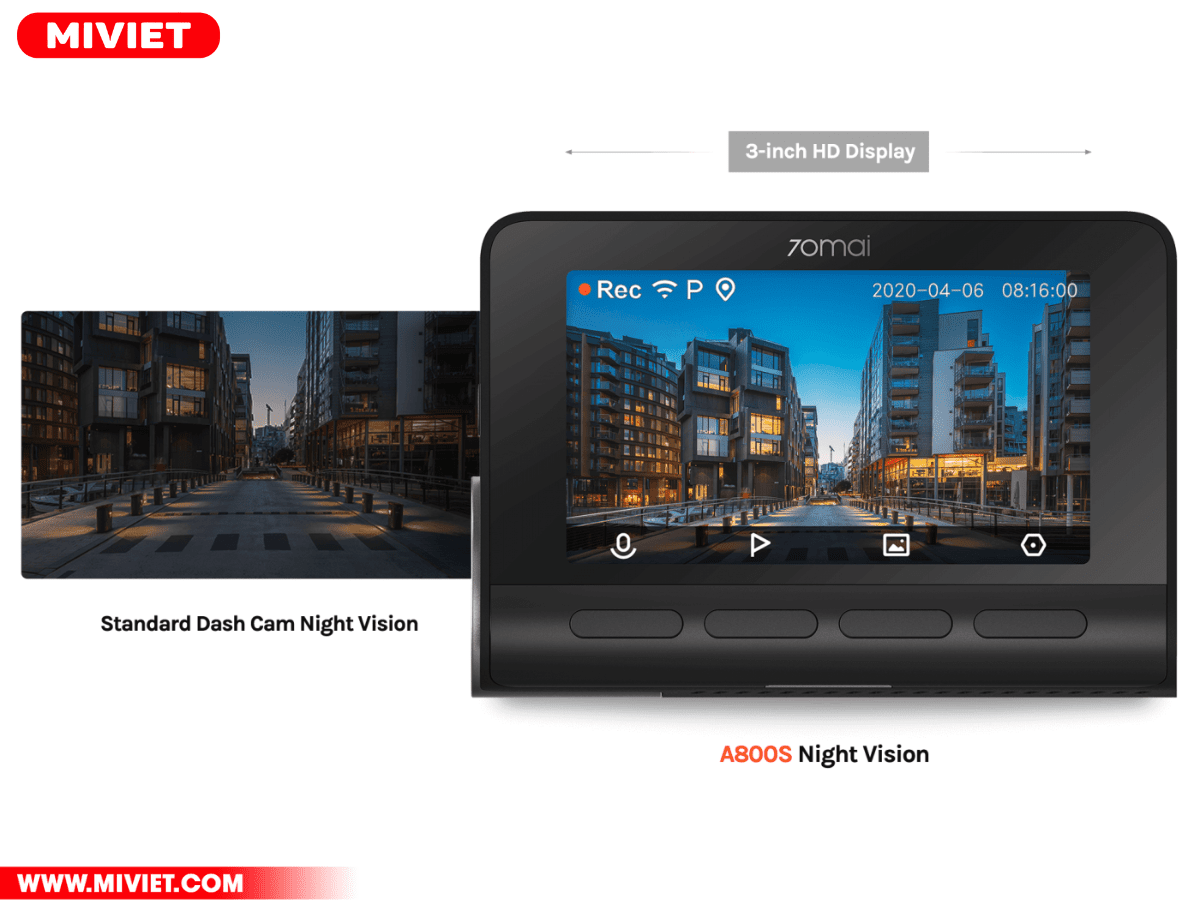 Camera hành trình 70mai A800S 4K - Bản Quốc Tế