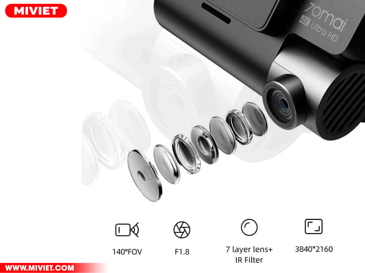 Camera hành trình 70mai A800S 4K - Bản Quốc Tế