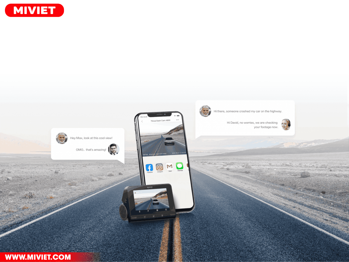 Camera hành trình 70mai A800S 4K - Bản Quốc Tế