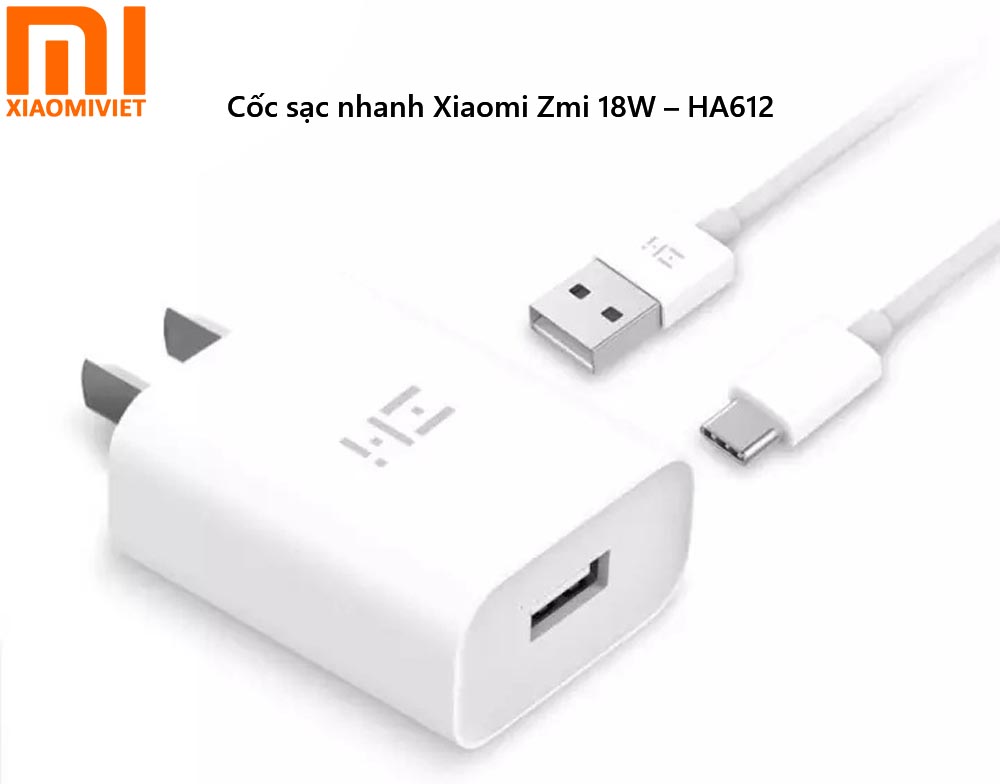 Cốc Sạc Nhanh Zmi 18W – HA612 Cốc sạc nhanh Xiaomi Zmi 18W – HA612