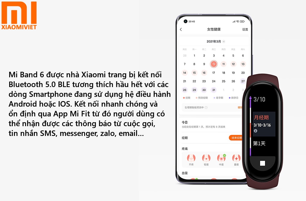 Mi Band 6 cho kết nối ổn định linh hoạt