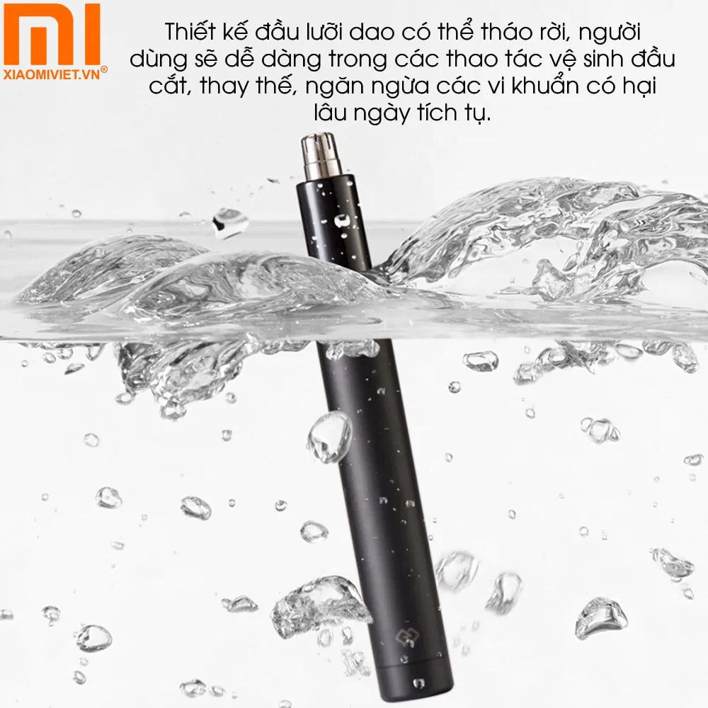 Máy cắt lông mũi Xiaomi ShowSee C1-BK Chất liệu cao cấp, dễ dàng vệ sinh