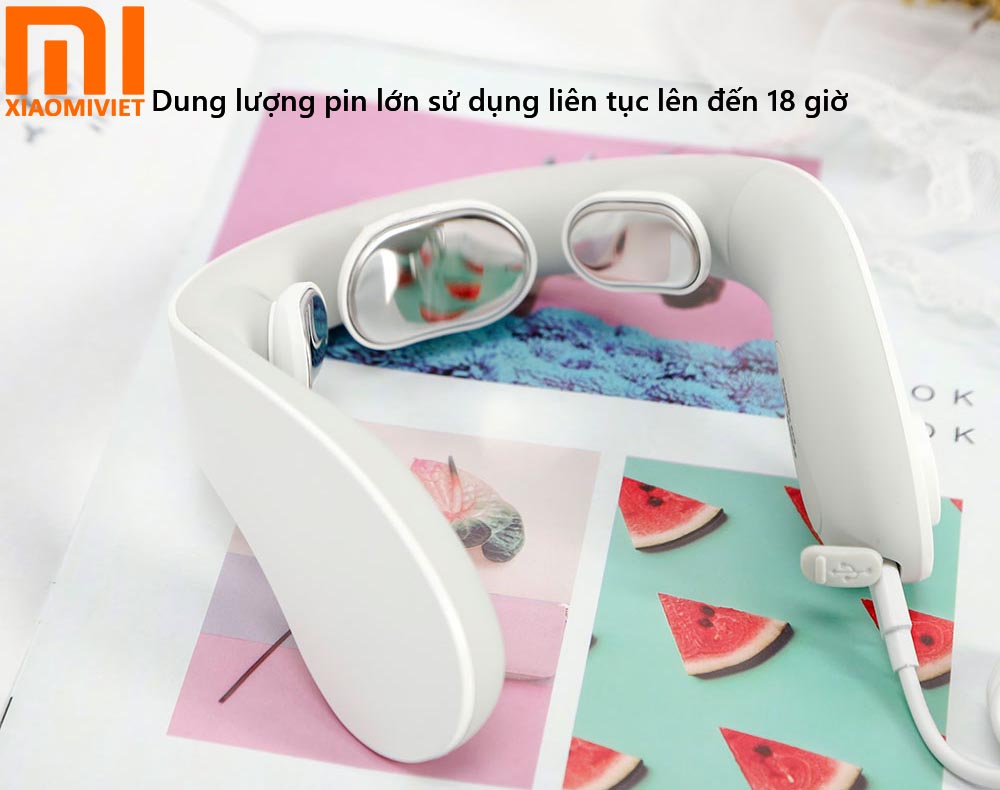 Máy massage cổ thông minh Jeeback G5 Dung lượng pin lớn sử dụng liên tục lên đến 18 giờ