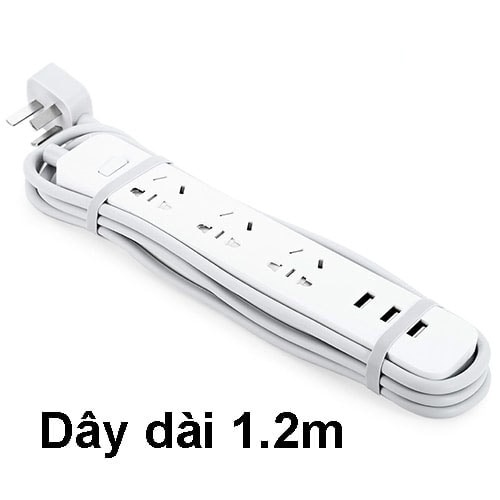 Ổ cắm điện Xiaomi Power Strip (3 cổng 3 USB) - XMCXB01QM (15W) Ổ cắm điện Xiaomi Power Strip (3 cổng 3 USB) – XMCXB01QM (15W) (2)