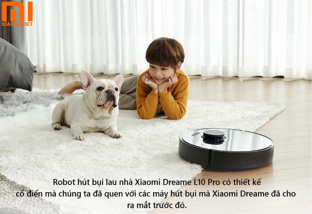 Robot hút bụi lau nhà Xiaomi Dreame L10 Pro - Bản Quốc Tế Thiết kế mạnh mẽ sang trọng tô điểm cho không gian nhà