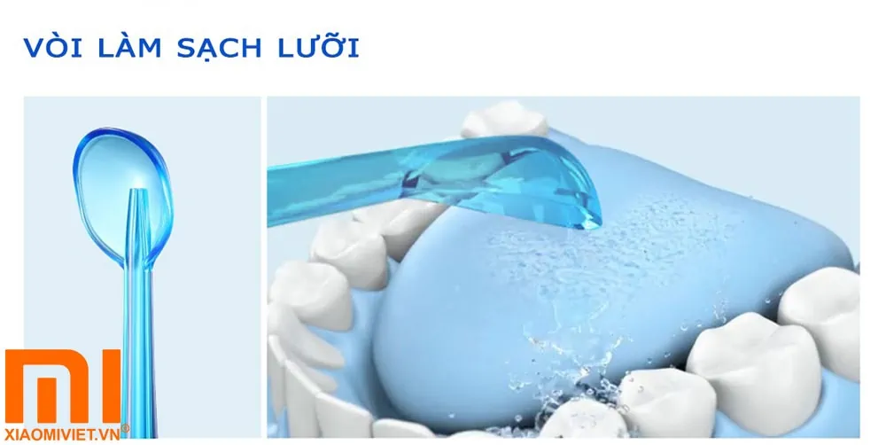 Tăm nước Xiaomi Soocas W3 Pro Chính Hãng Vòi làm sạch lưỡi