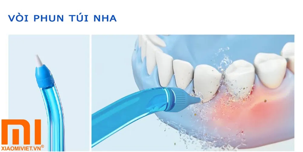 Tăm nước Xiaomi Soocas W3 Pro Chính Hãng Vòi làm sạch túi nha