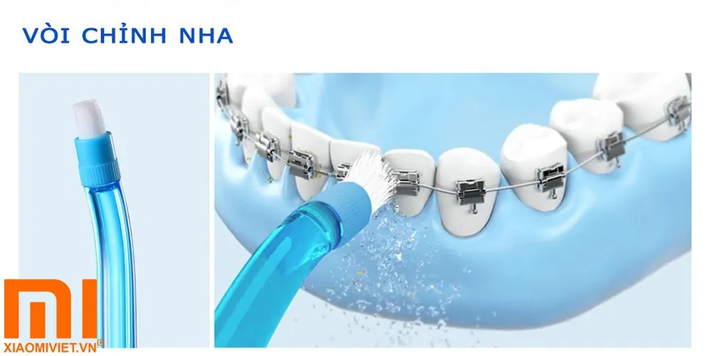 Tăm nước Xiaomi Soocas W3 Pro Chính Hãng Vòi chỉnh nha