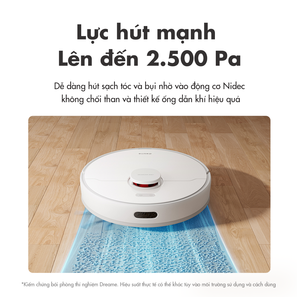 Robot hút bụi lau nhà Dreame F9 Pro - Bản Quốc Tế Lực hút 2500