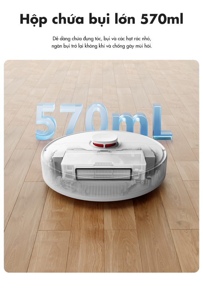 Robot hút bụi lau nhà Dreame F9 Pro - Bản Quốc Tế Hop chua bui