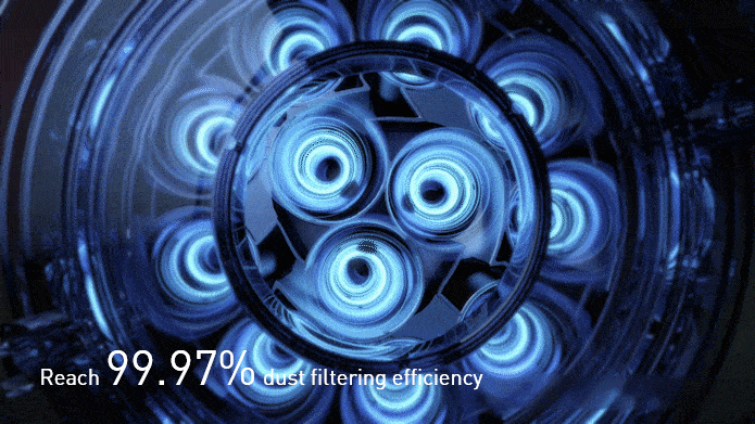 Công nghệ tách lốc xoáy trên Xiaomi Dreame T20