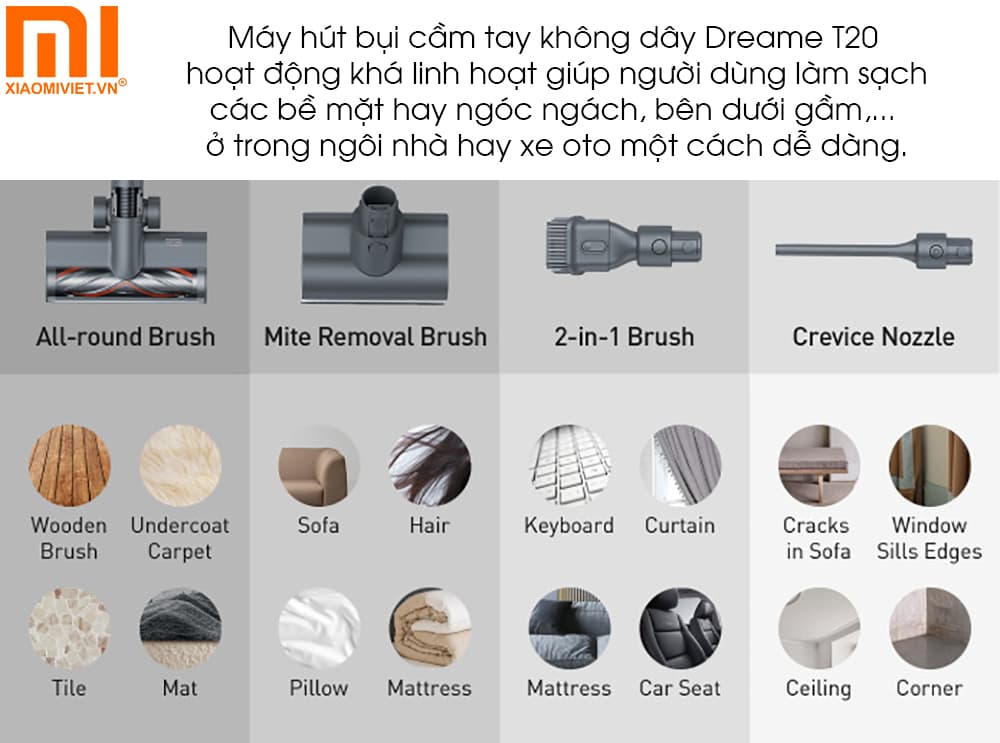 Kết hợp nhiều đầu hút đa chức năng