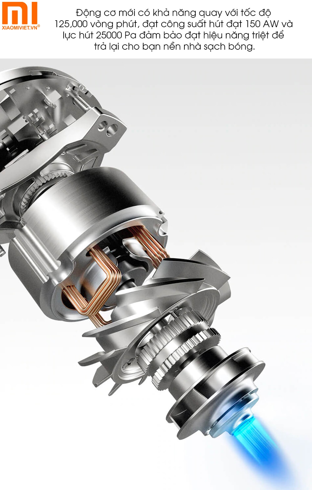 Xiaomi Dreame T20 sử dụng động cơ Dreame Space 4.0 mạnh mẽ