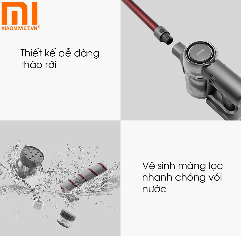 Hộp bụi kích thước lớn dễ dàng vệ sinh