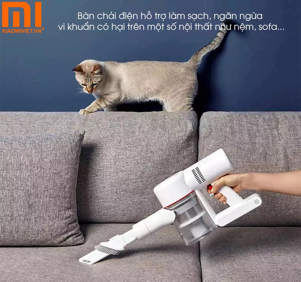 Bàn chải điện hỗ trợ làm sạch nội thất như nệm, sofa…