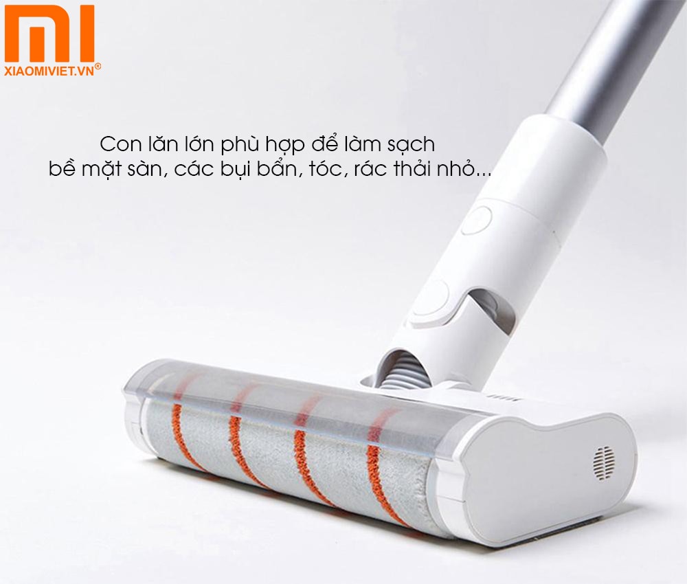 Con lăn lớn phù hợp để làm sạch bề mặt sàn, các bụi bẩn, tóc, rác thải nhỏ…