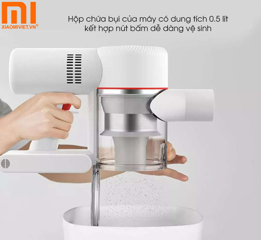 Hộp chứa bụi dễ dàng vệ sinh