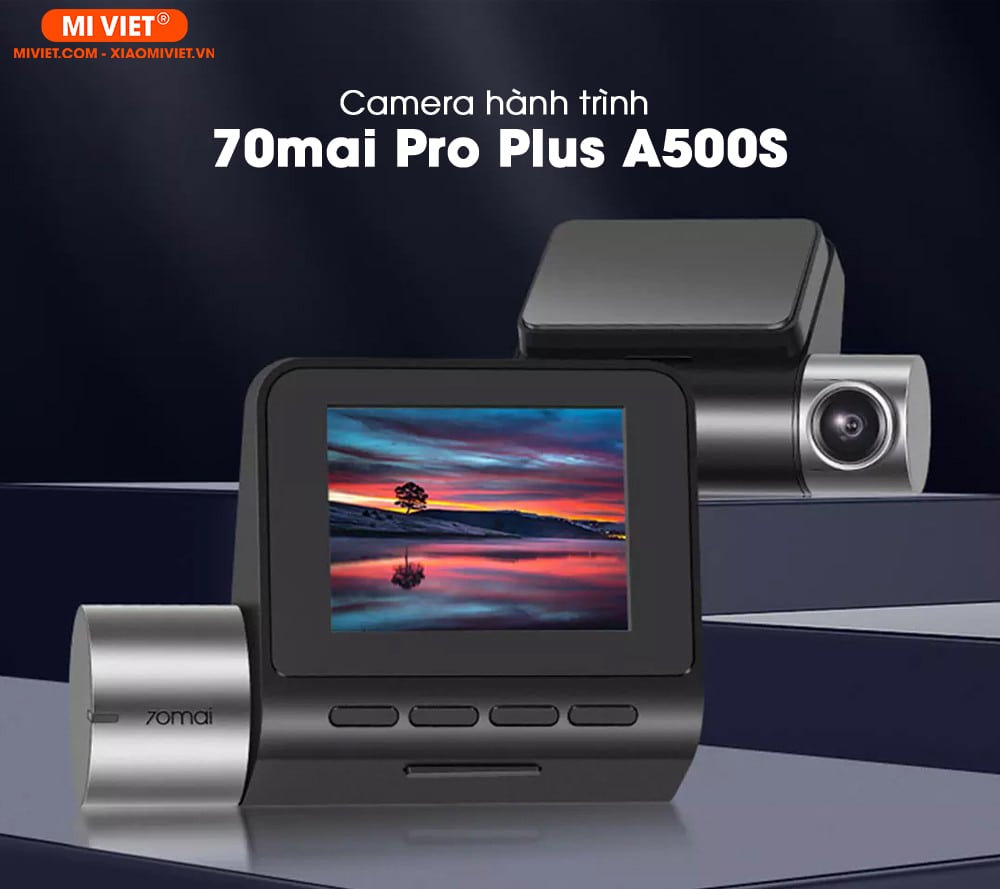 Camera hành trình xe hơi 70mai Dash Cam Pro Plus A500S - Quốc tế - Camera trước - BH 24 Tháng Camera hành trình 70mai Pro Plus A500S