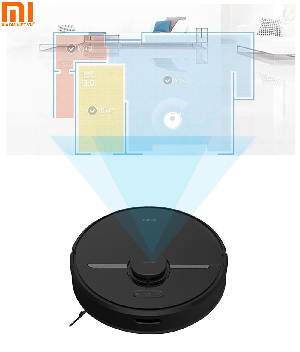 Mắt thần LDS Laser trên Xiaomi Dreame D9 Pro Mắt thần LDS Laser trên Xiaomi Dreame D9 Pro