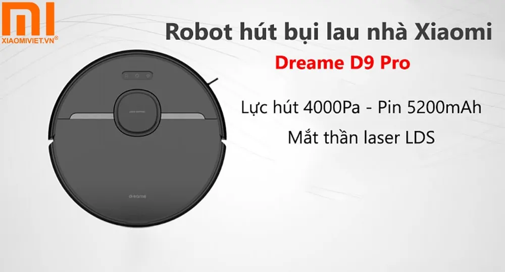 Robot hút bụi lau nhà Xiaomi Dreame D9 Pro