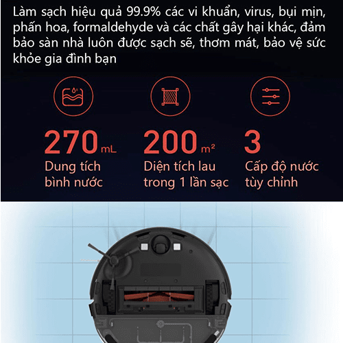 Robot hút bụi lau nhà Xiaomi Dreame D9 Pro - Chính Hãng - Quốc Tế Robot hút bụi lau nhà Xiaomi Dreame D9 Pro - Chính Hãng - Quốc Tế - Ảnh 3