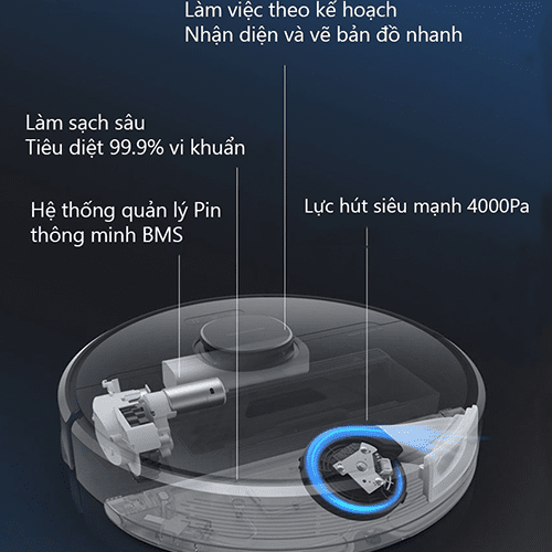 Robot hút bụi lau nhà Xiaomi Dreame D9 Pro - Chính Hãng - Quốc Tế Robot hút bụi lau nhà Xiaomi Dreame D9 Pro - Chính Hãng - Quốc Tế - Ảnh 6