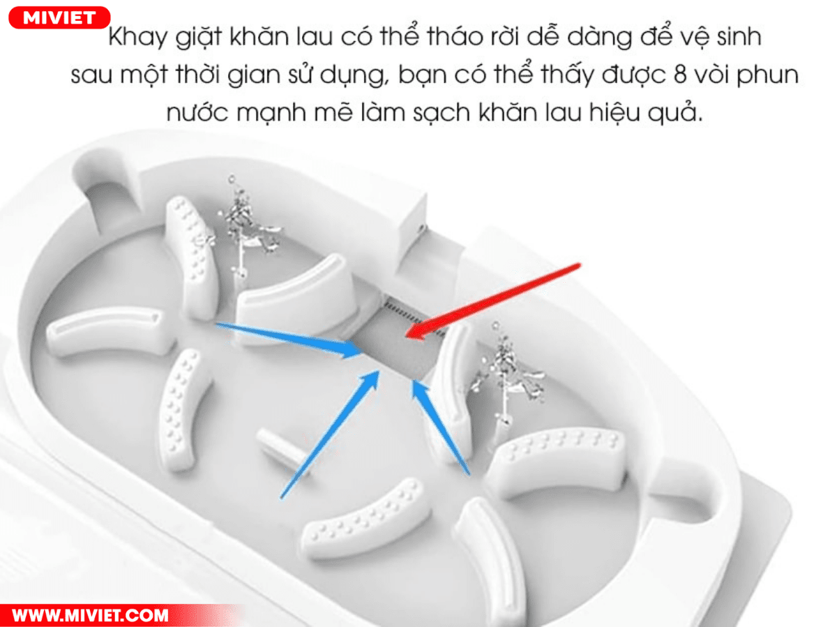 Dễ dàng tháo khay để vệ sinh