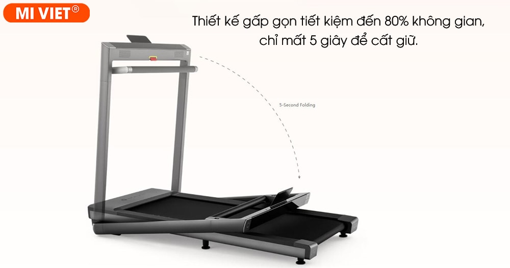 Máy chạy bộ thông minh Amazfit AirRun - Bản quốc tế Thiết kế gấp gọn tiết kiệm đến 80% không gian